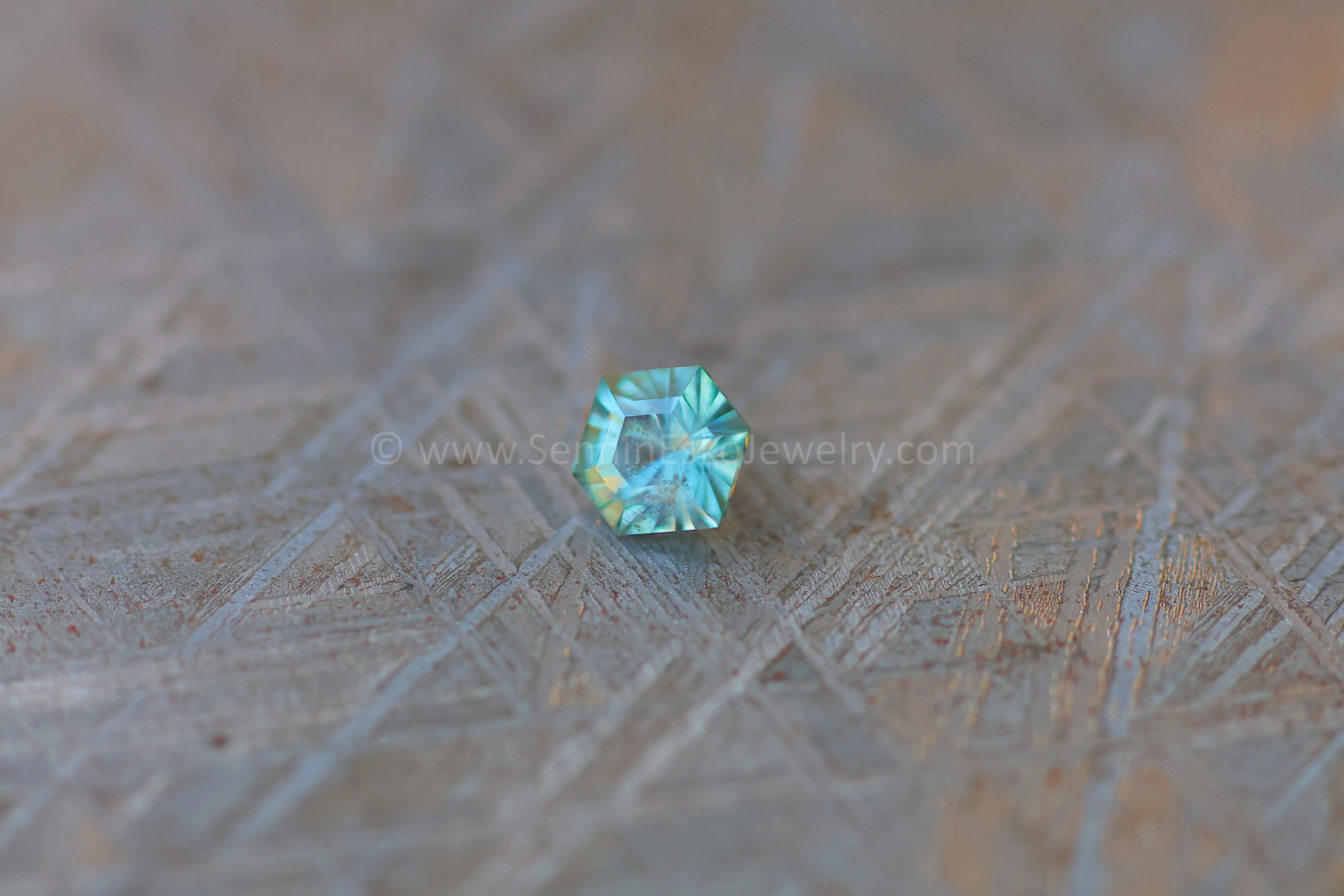 0.56 carat Montana Sapphire Hexagon - 5.2x4.6mm