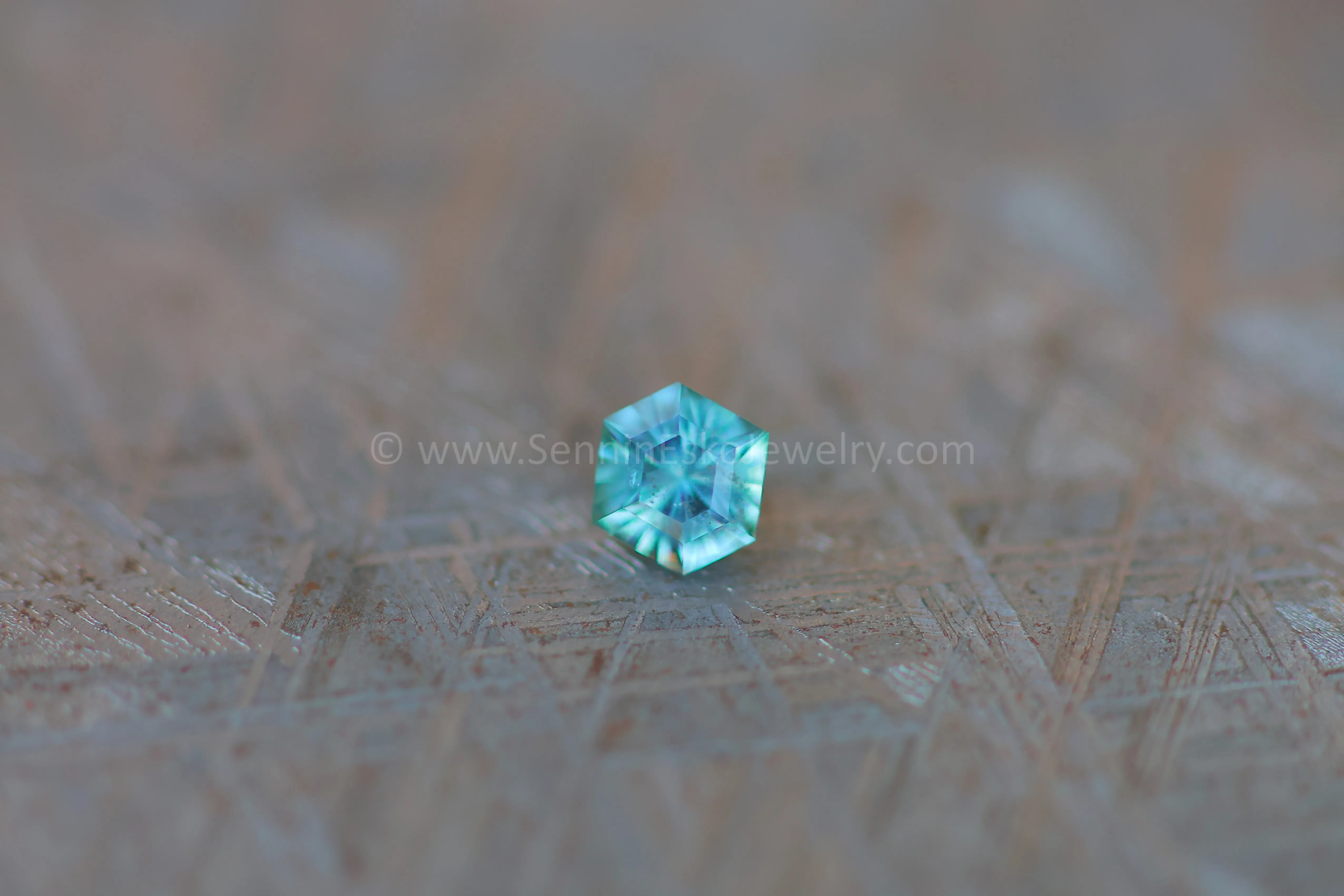 0.56 carat Montana Sapphire Hexagon - 5.2x4.6mm