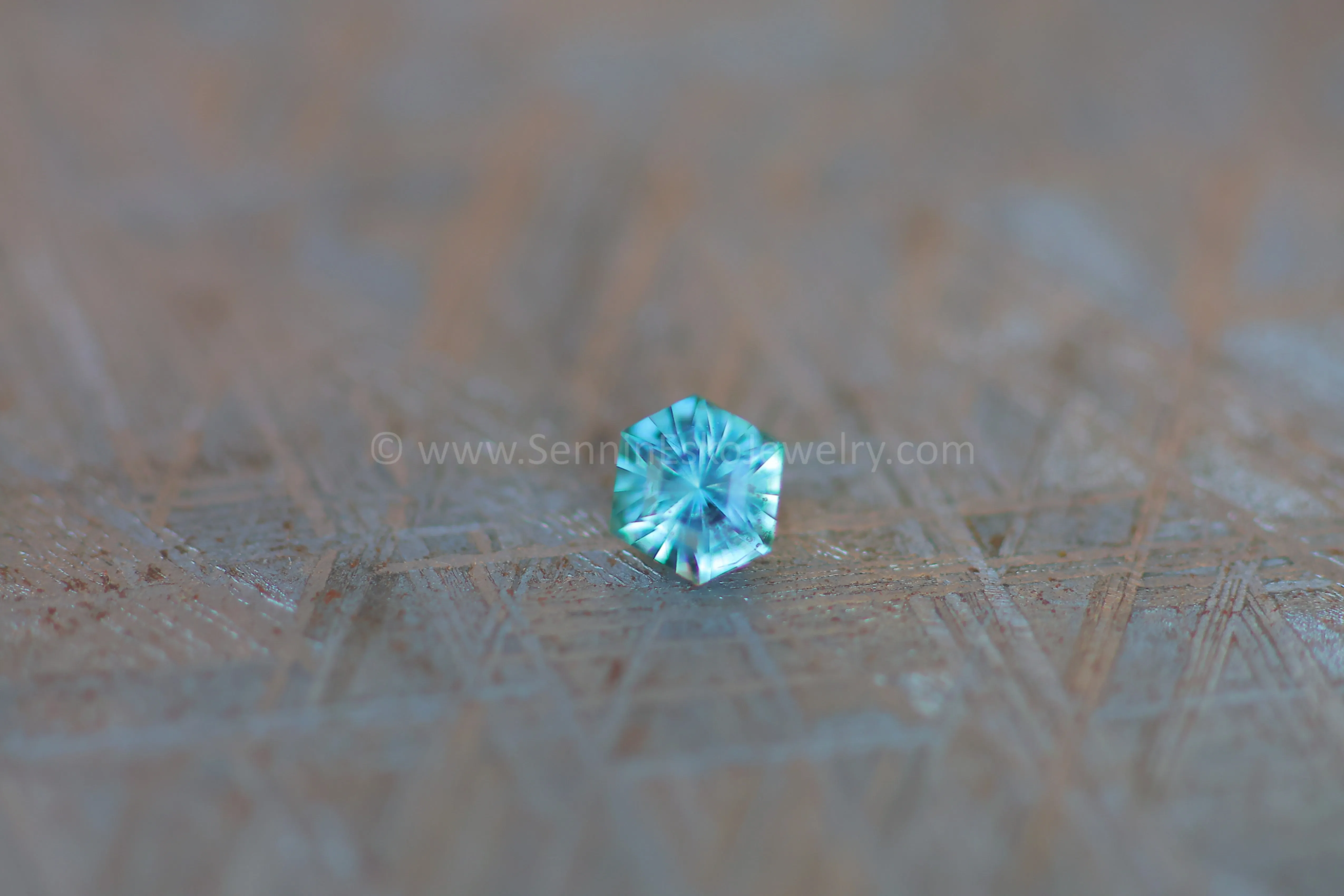 0.56 carat Montana Sapphire Hexagon - 5.2x4.6mm