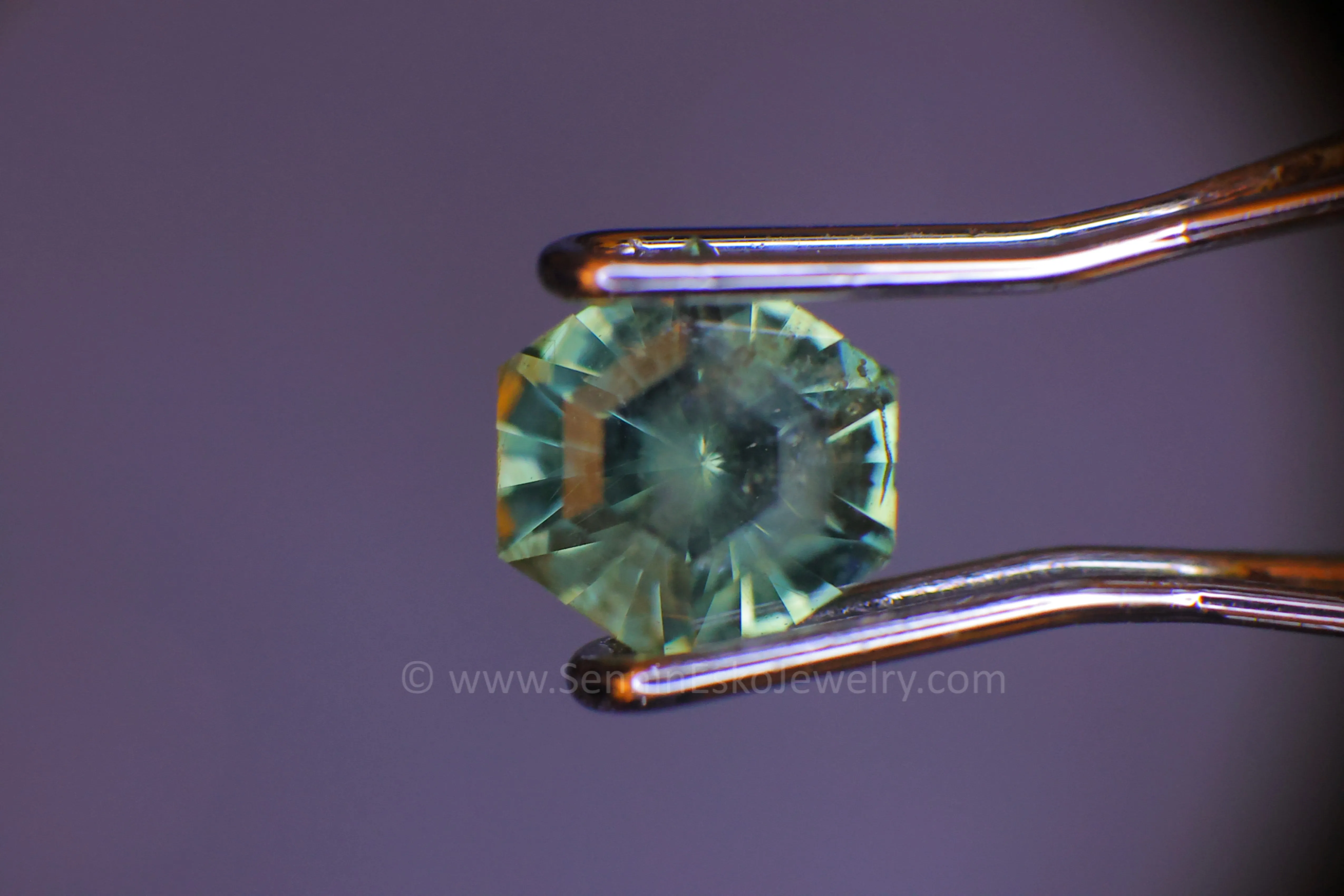 0.56 carat Montana Sapphire Hexagon - 5.2x4.6mm