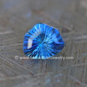 1.2 Carat Electric Blue Sapphire Triangle - 7x6.2mm