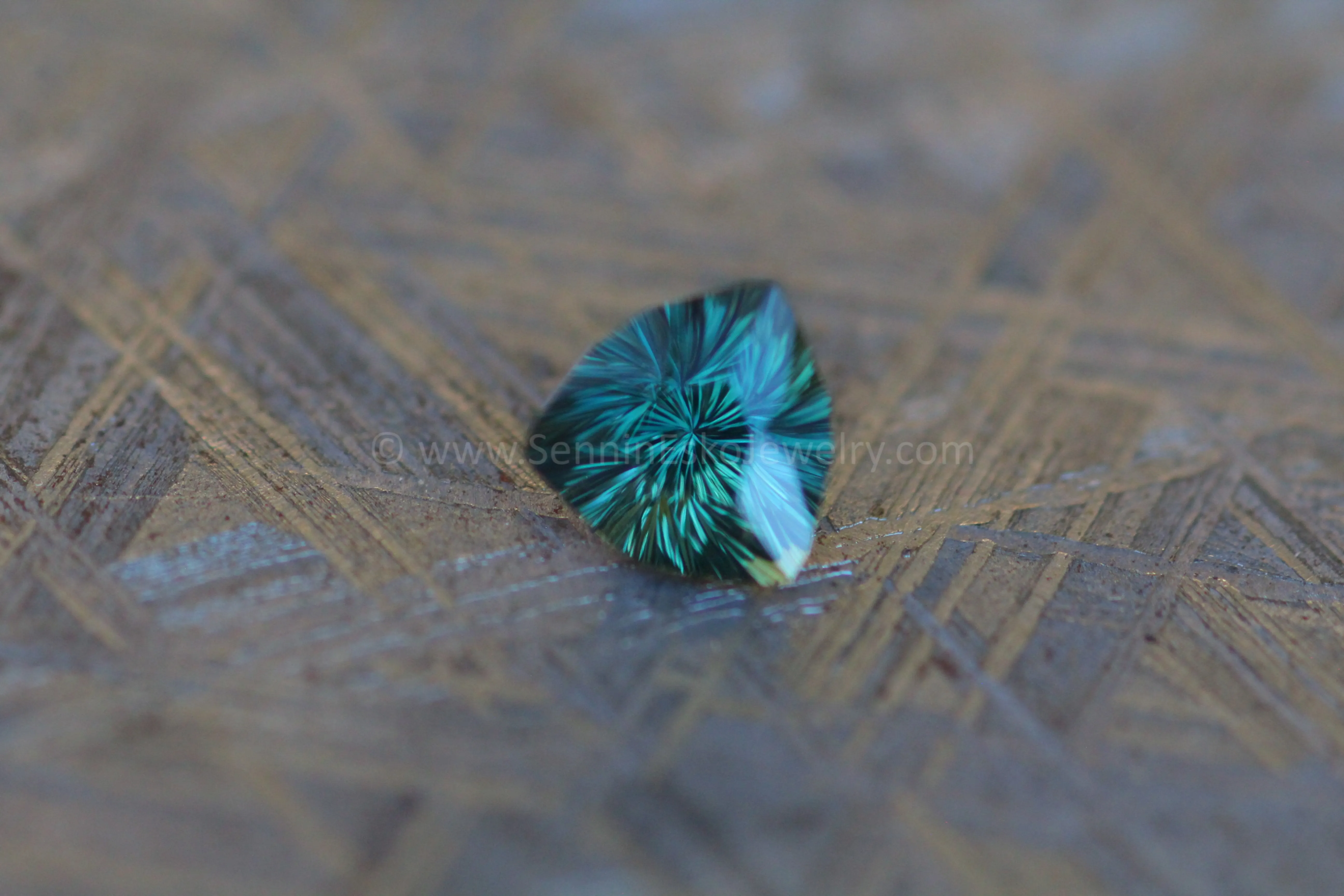 1.2 Carat Forest Green Kenyan Sapphire Trillion - 6.4x6.4mm, Fantasy Cut