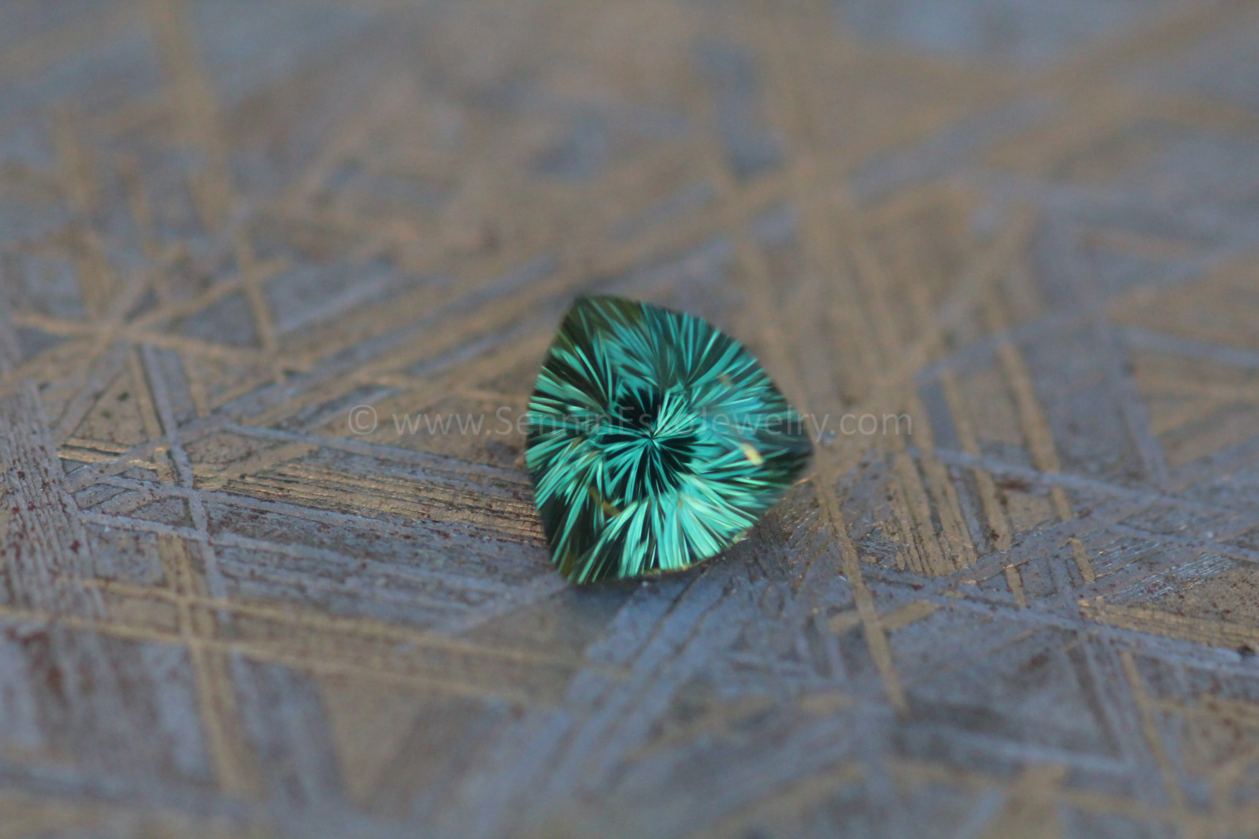 1.2 Carat Forest Green Kenyan Sapphire Trillion - 6.4x6.4mm, Fantasy Cut