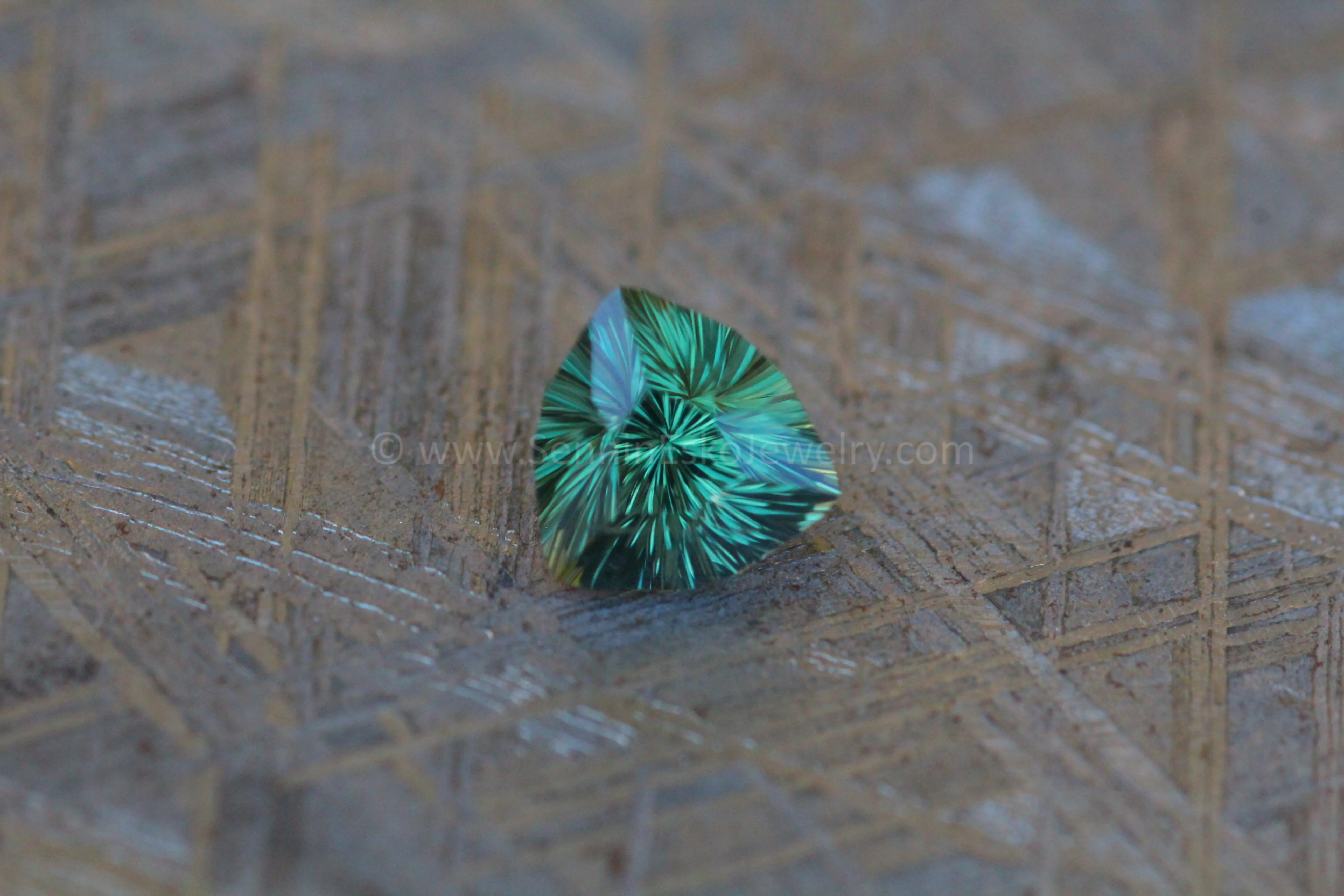 1.2 Carat Forest Green Kenyan Sapphire Trillion - 6.4x6.4mm, Fantasy Cut