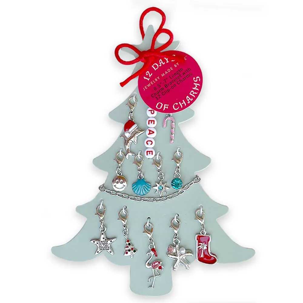 12 Days of Charms Coastal Christmas Tree Charm Bracelet