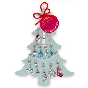 12 Days of Charms Coastal Christmas Tree Charm Bracelet