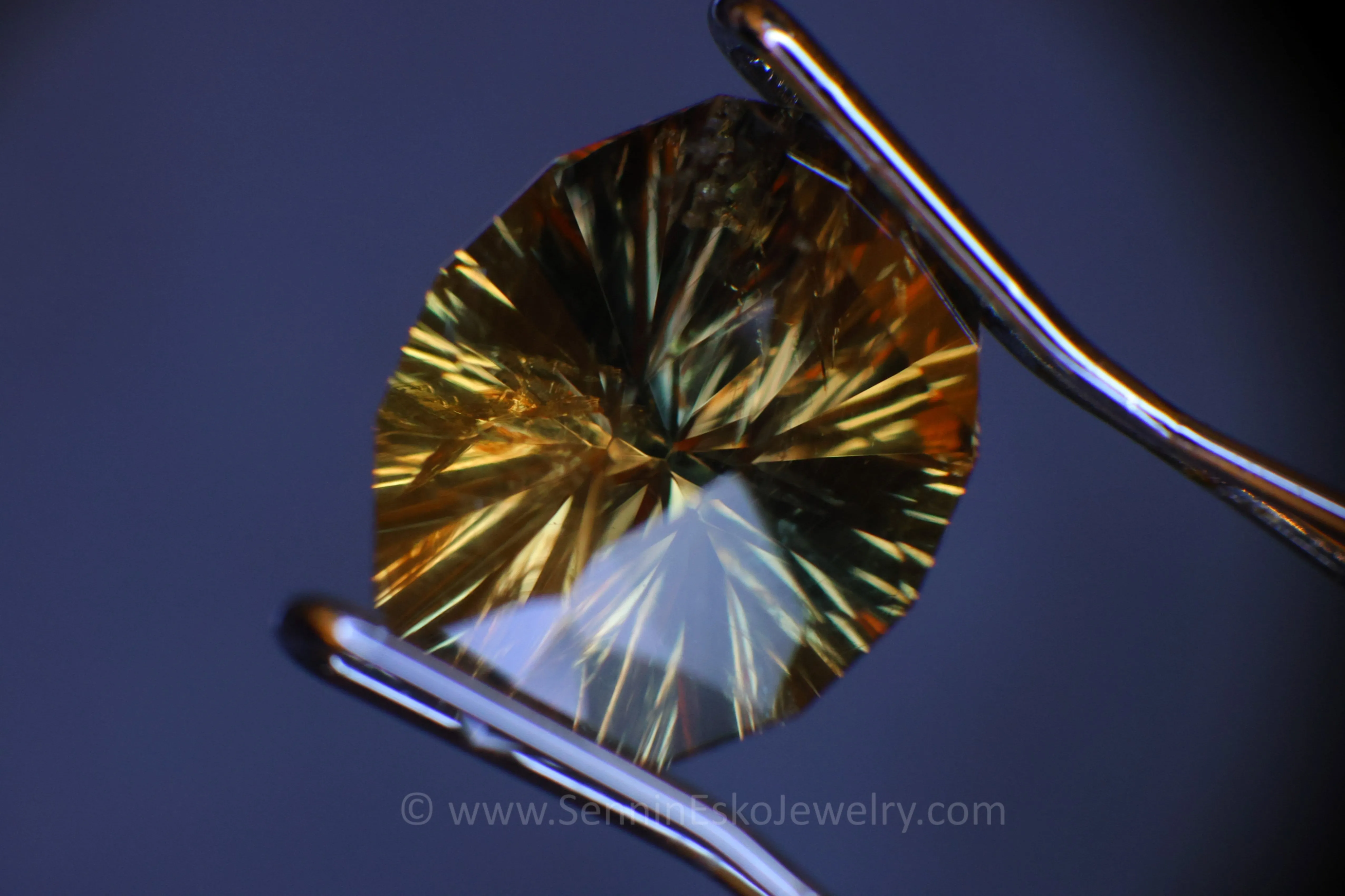 1.8 Carat Color Changing Orange Sapphire Oval Galaxy Cut - 8.9x6.9mm