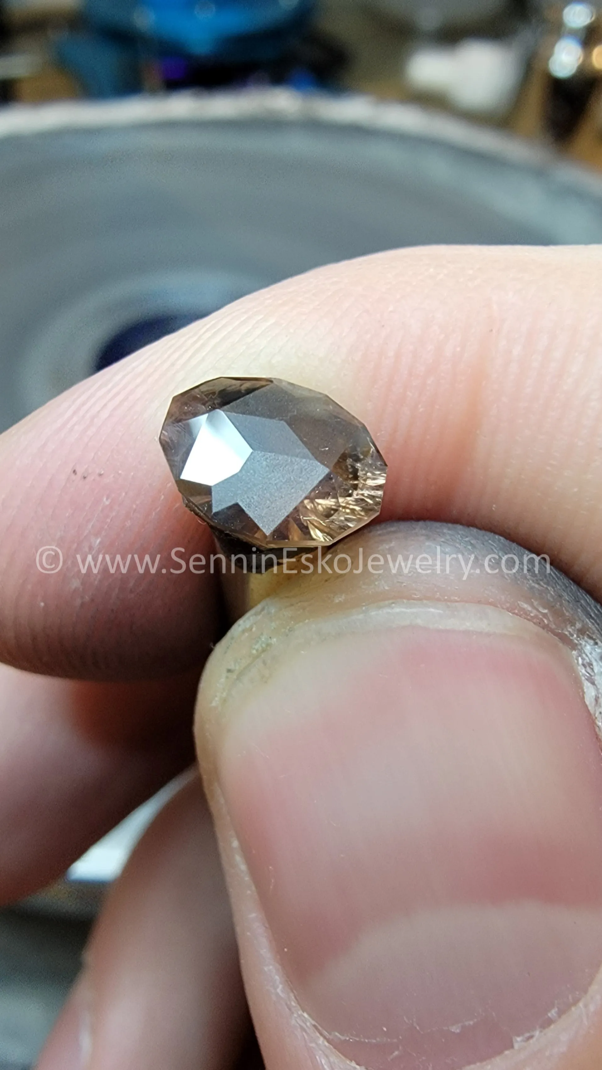 1.8 Carat Color Changing Orange Sapphire Oval Galaxy Cut - 8.9x6.9mm