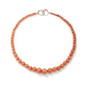 18 inch Coral Bead Necklace