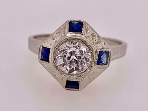 18K Estate Sapphire Ring