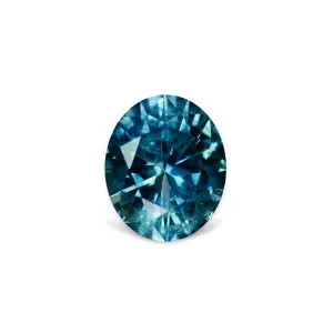 1.92CT OVAL PRECISION CUT MONTANA SAPPHIRE, TEAL BLUE GREEN, 8X6.8MM