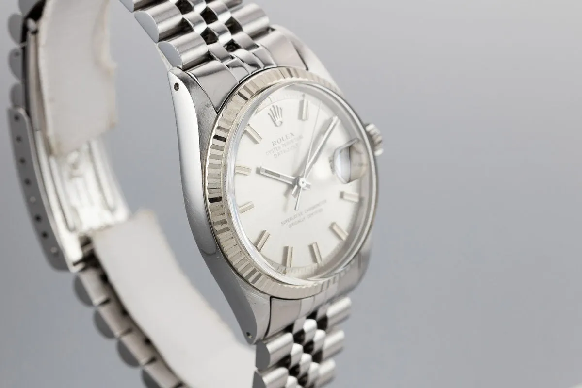 1970 Rolex DateJust 1601 Silver "Wide Boy" Dial