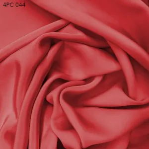 4 Ply Silk Crepe - Deep Coral