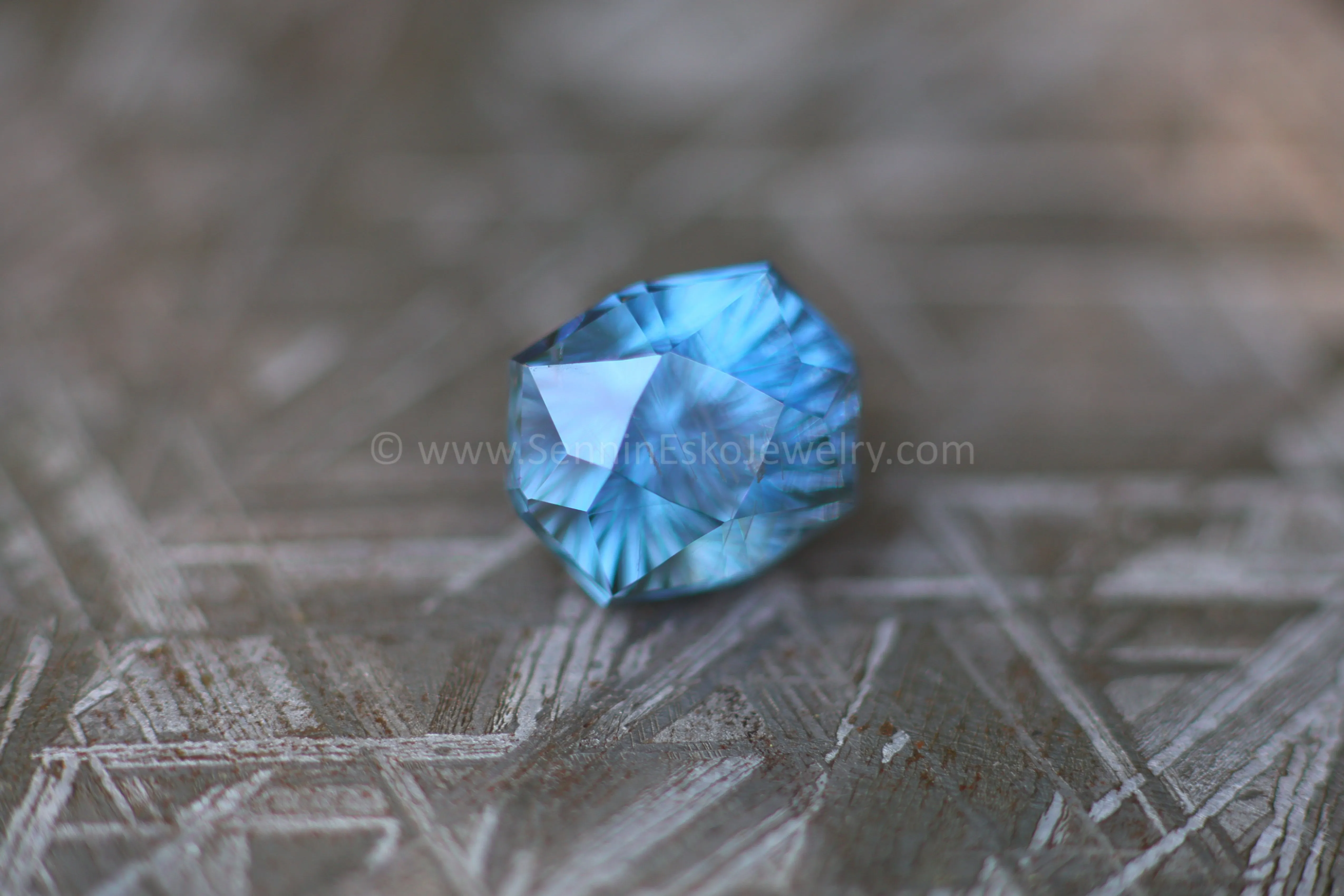 6.52 ct Violetish Blue Umba Sapphire Dodecagon -  10.9x9.1mm, Fantasy Cut