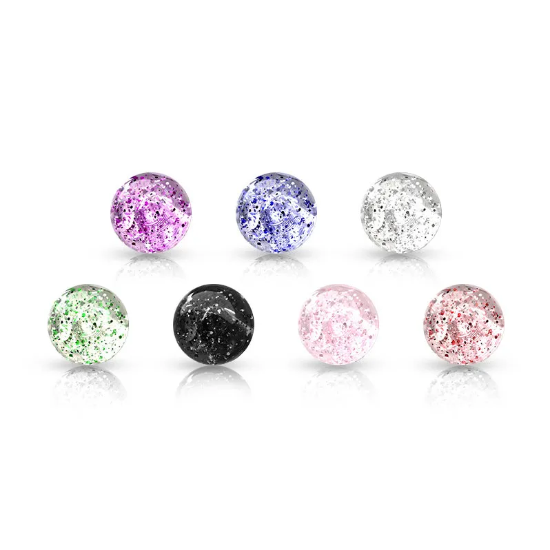 6mm Acrylic Glitter Balls