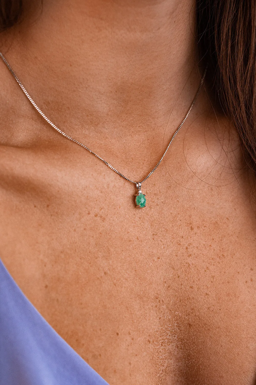 Amazonite Serenity Necklace Silver