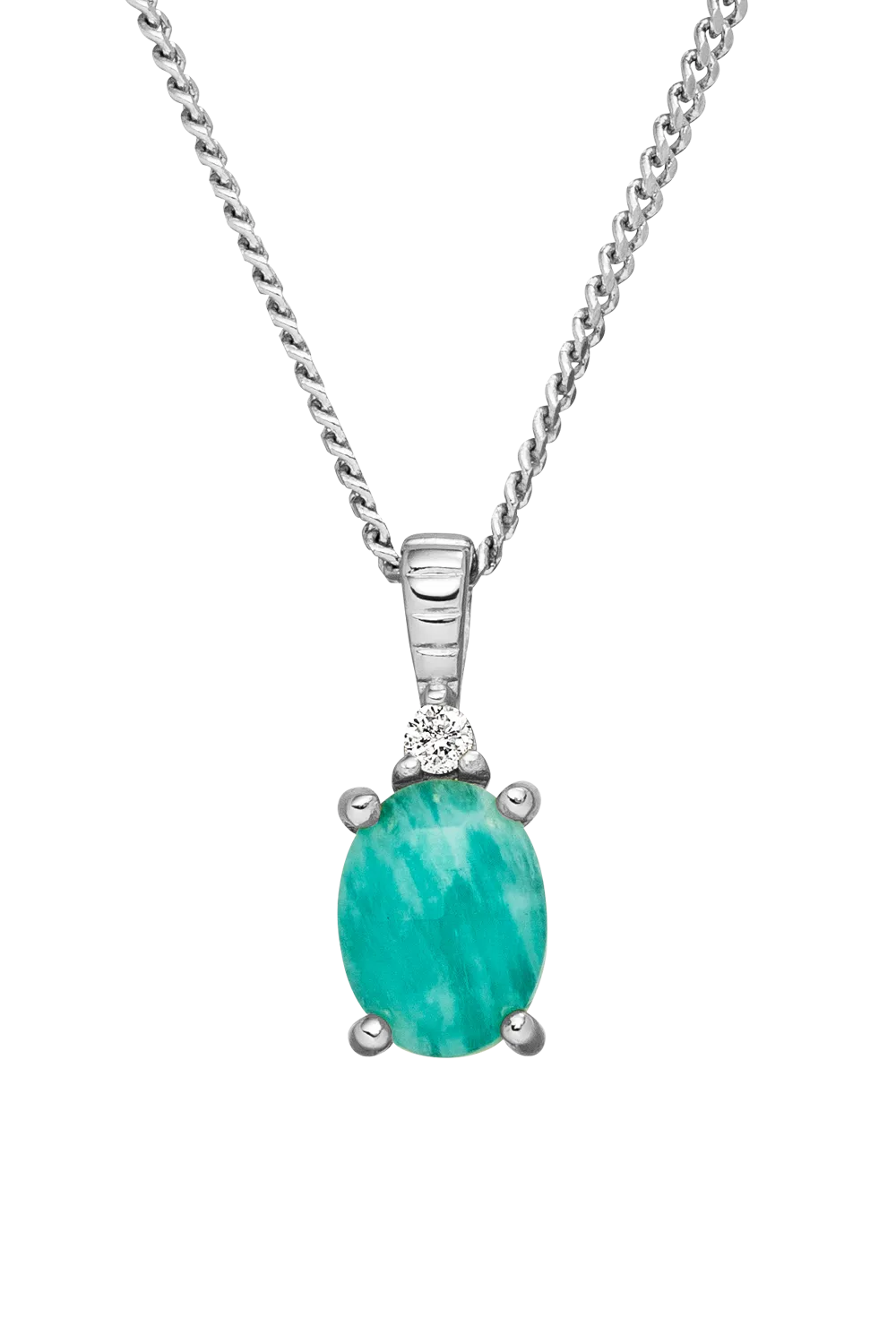 Amazonite Serenity Necklace Silver