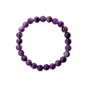 Amethyst Crystal Bracelet 8mm Beads