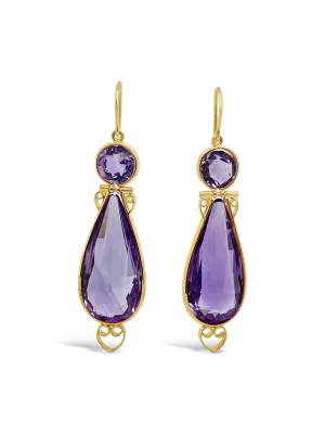 Amethyst Estate Earrings