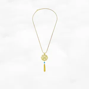 Auspicious Origin Medium Tassel Necklace Gold