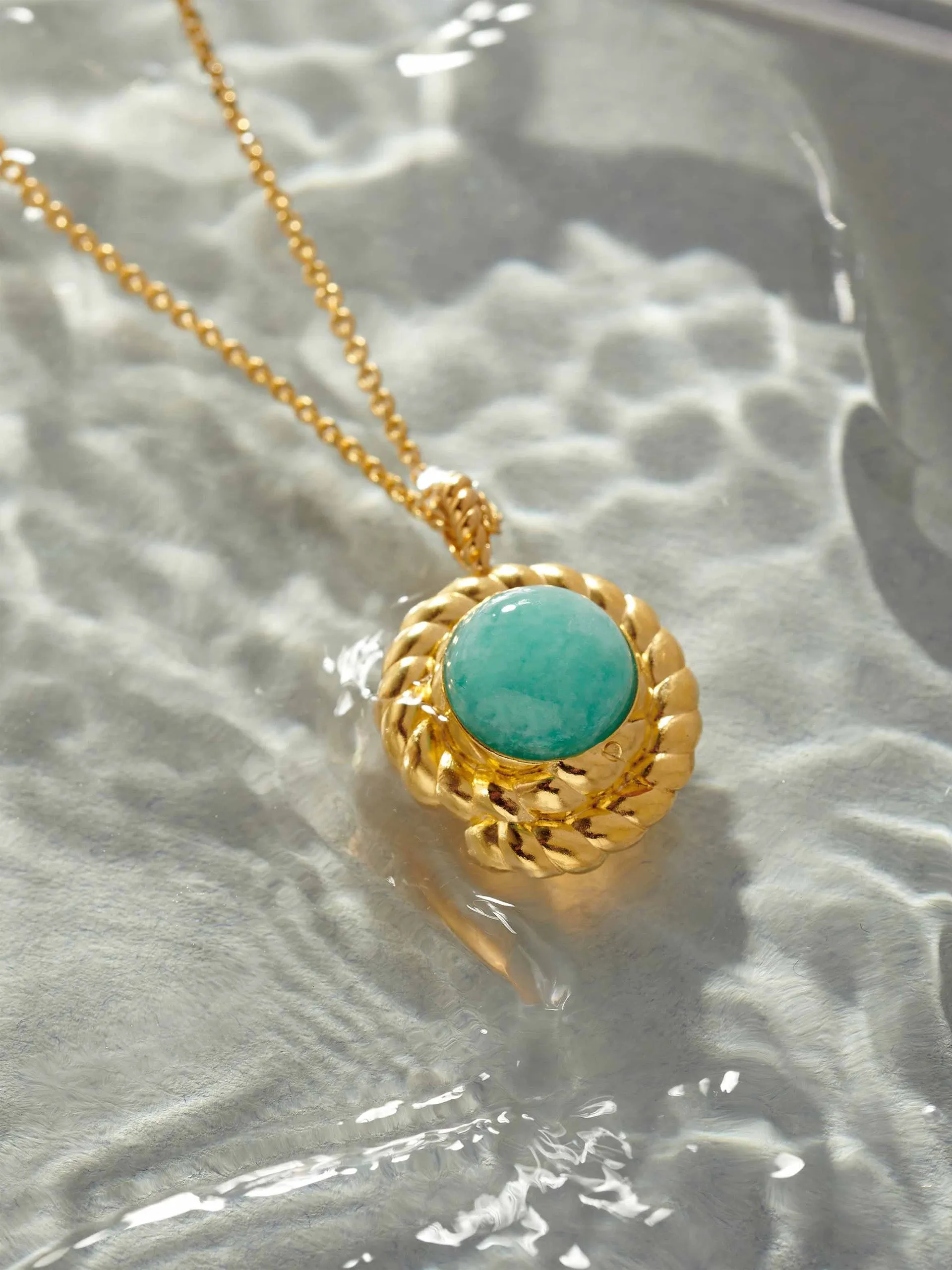 Azure amazonite necklace