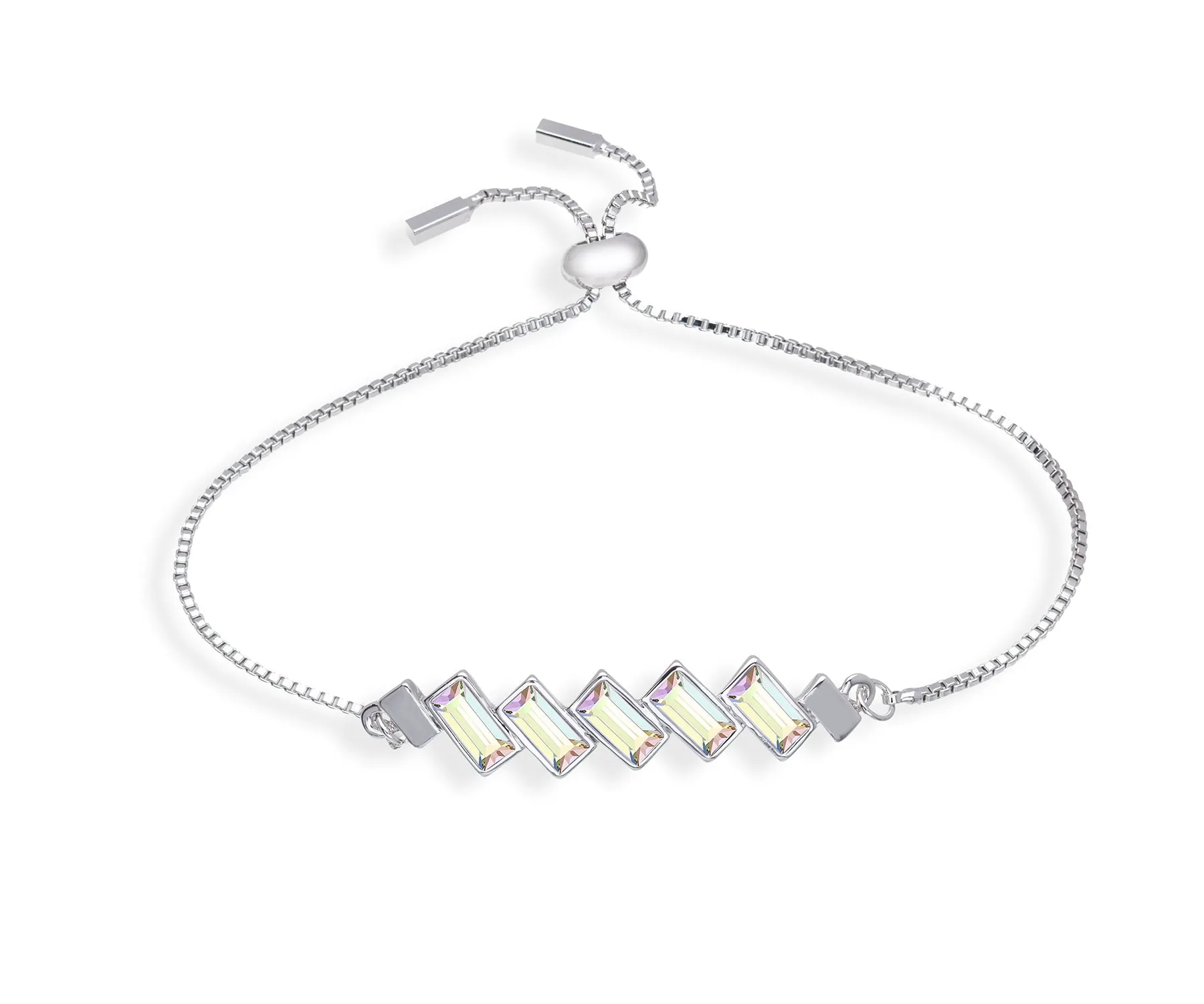 Baguette Crystal Adjustable Bracelet