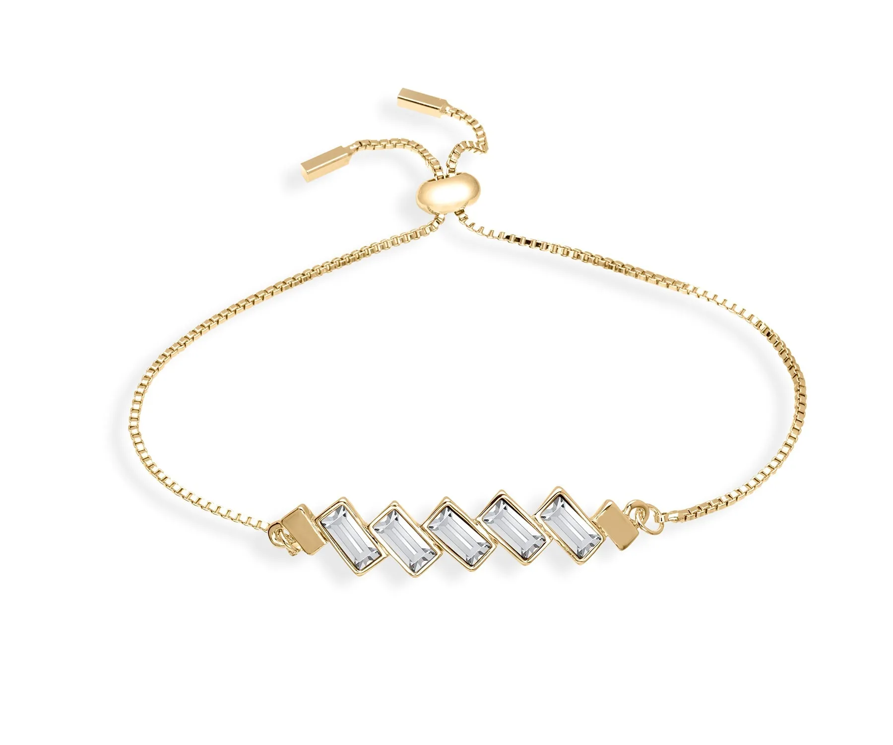 Baguette Crystal Adjustable Bracelet