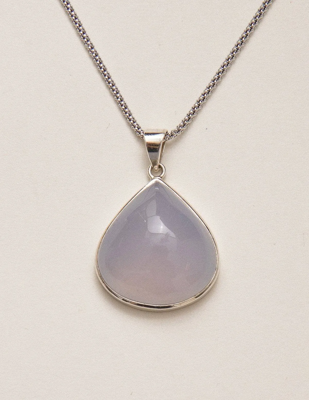 Blue Chalcedony Pendant Necklace