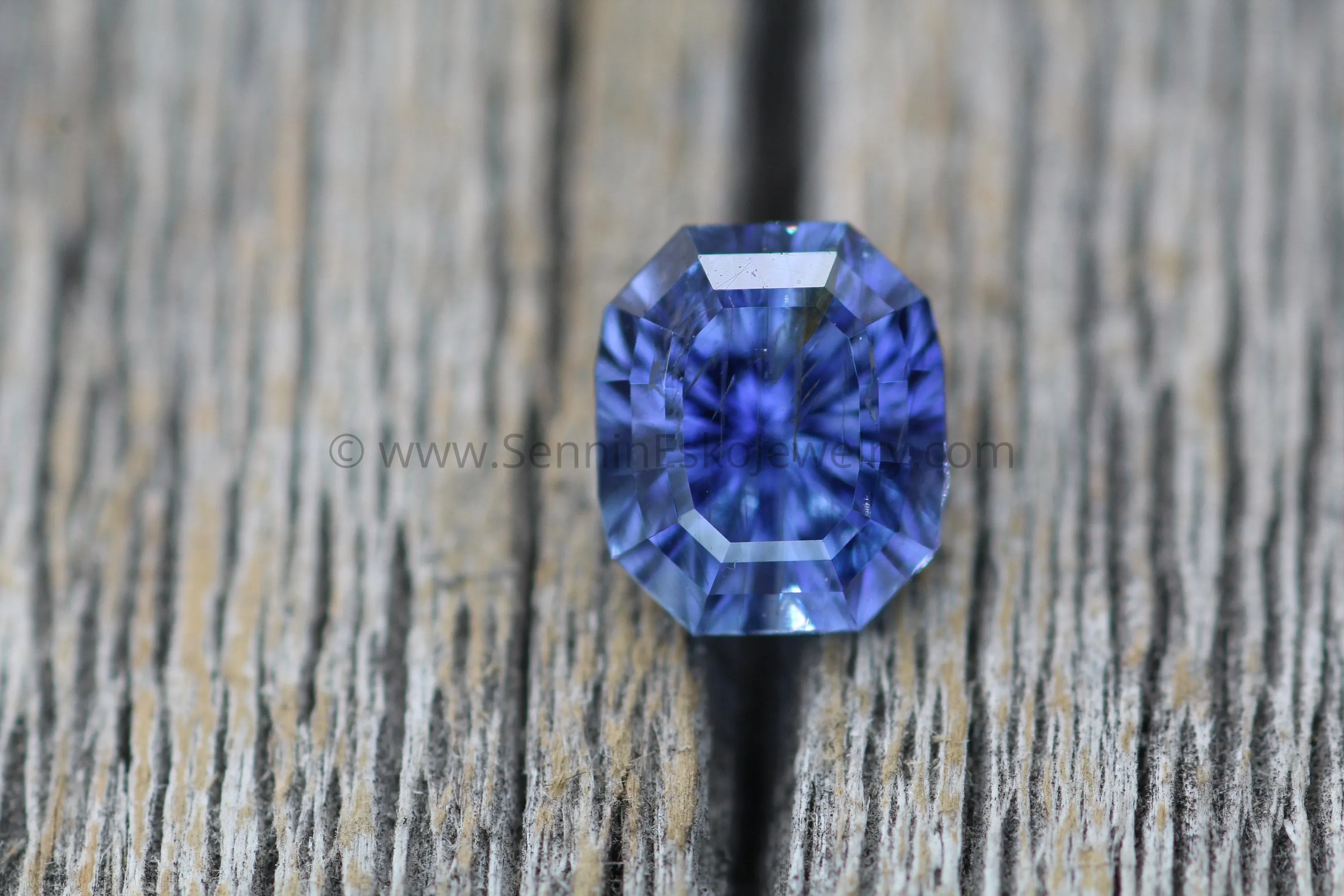 Blue Purple Sapphire Fantasy Cut 6.8x5.9mm, 1.53Carats - Umba Sapphire