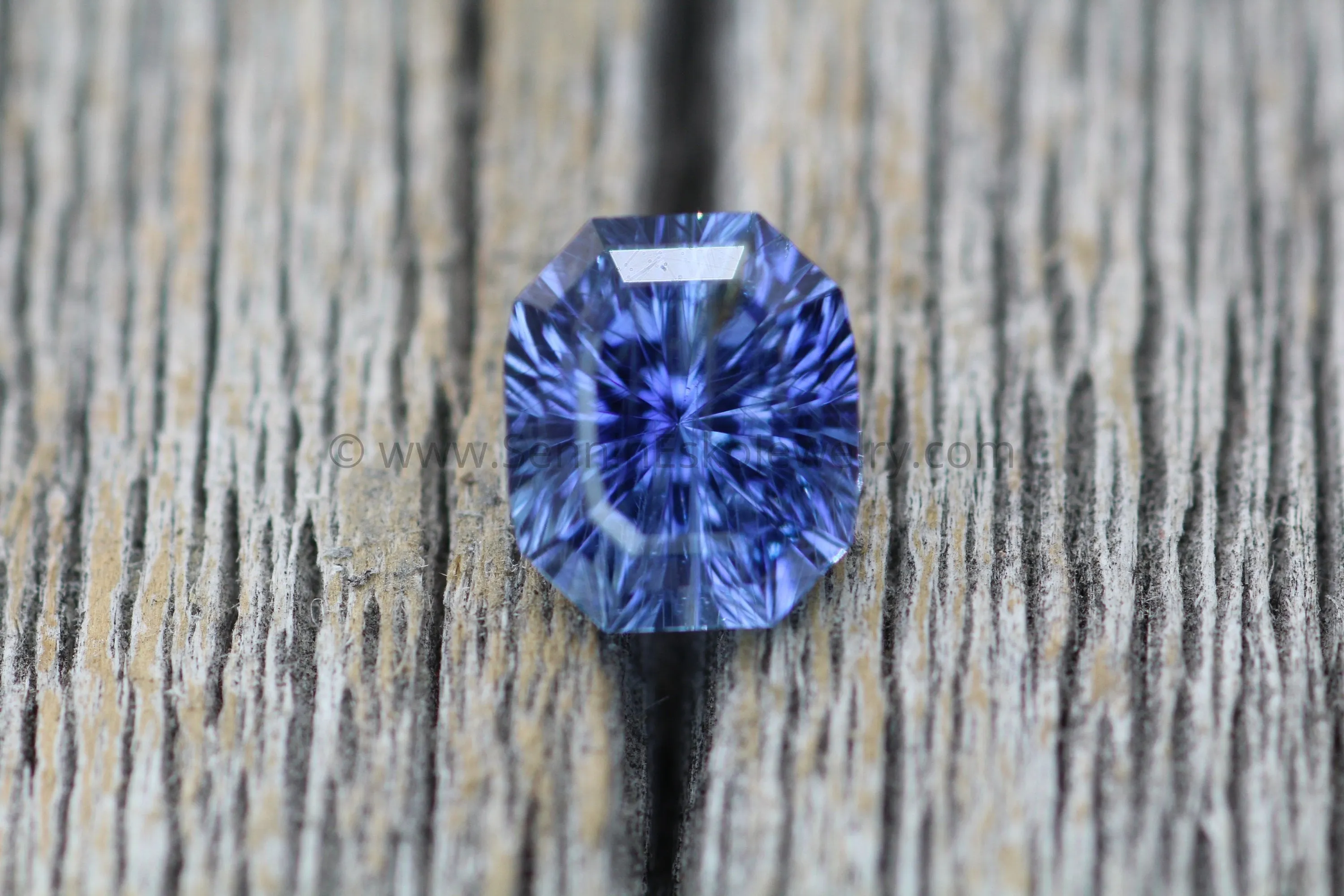 Blue Purple Sapphire Fantasy Cut 6.8x5.9mm, 1.53Carats - Umba Sapphire