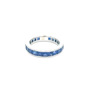 Blue Sapphire Eternity Band