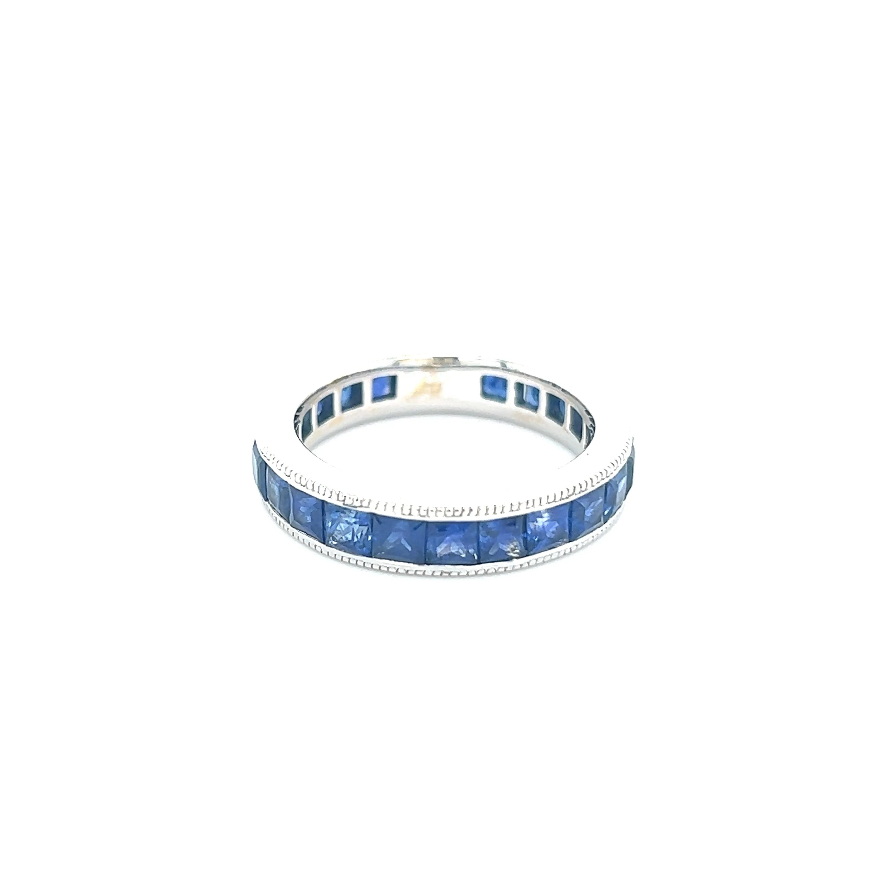 Blue Sapphire Eternity Band