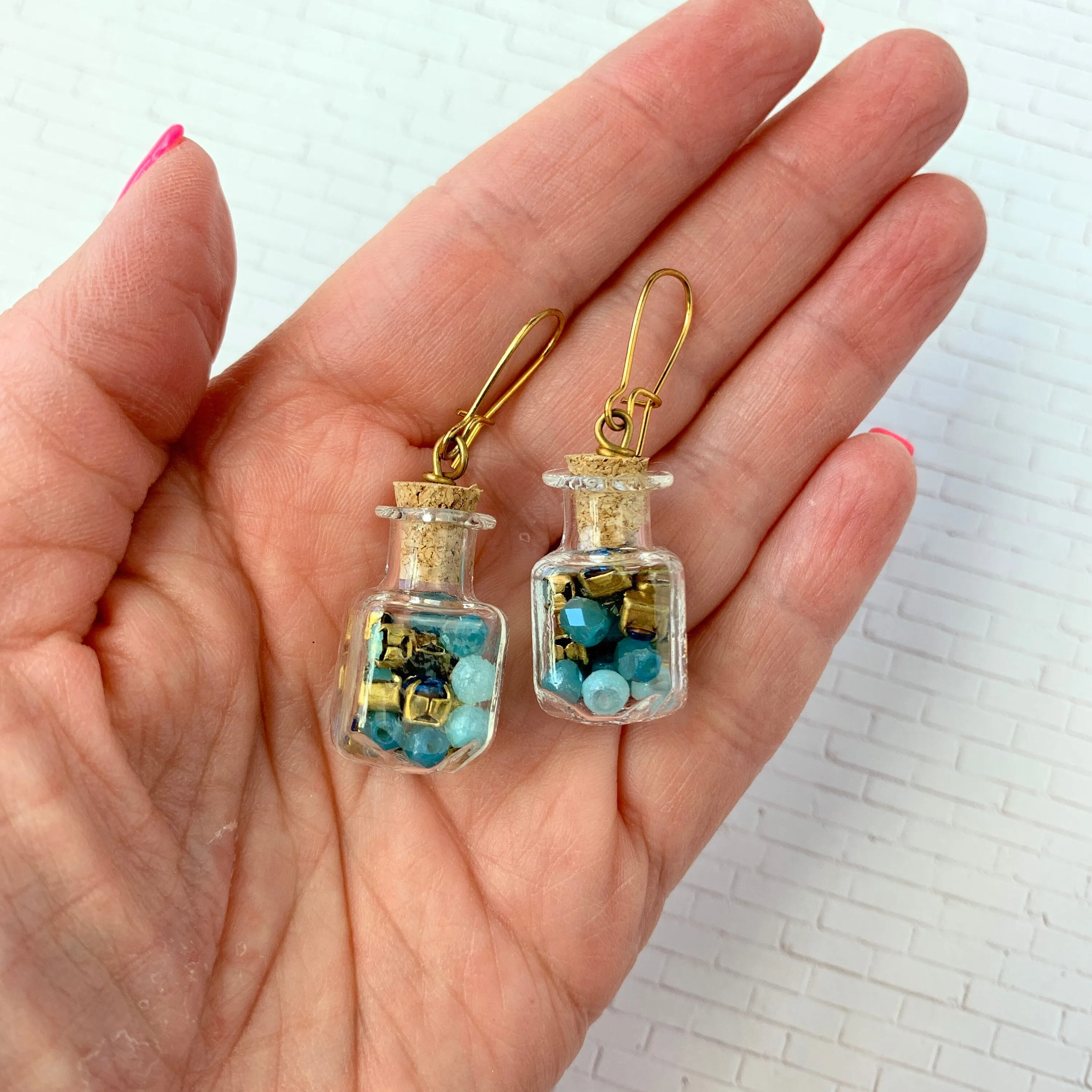 Bottled Treasure Earrings - 3 Color Choices