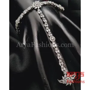 Bridal Cubic Zirconia Hathphool/Hand Bracelet