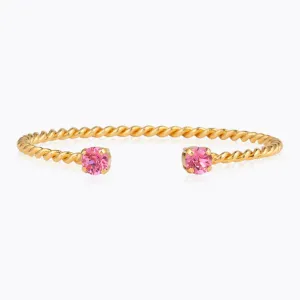 Caroline Svedbom Mini Twisted Bracelet Gold Rose