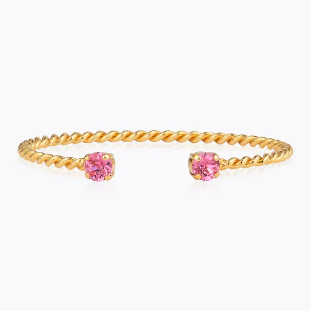 Caroline Svedbom Mini Twisted Bracelet Gold Rose