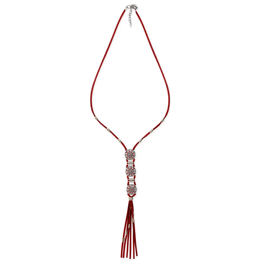 Charmed Life Necklace In Crimson