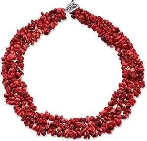 Chunky Red Coral Necklace