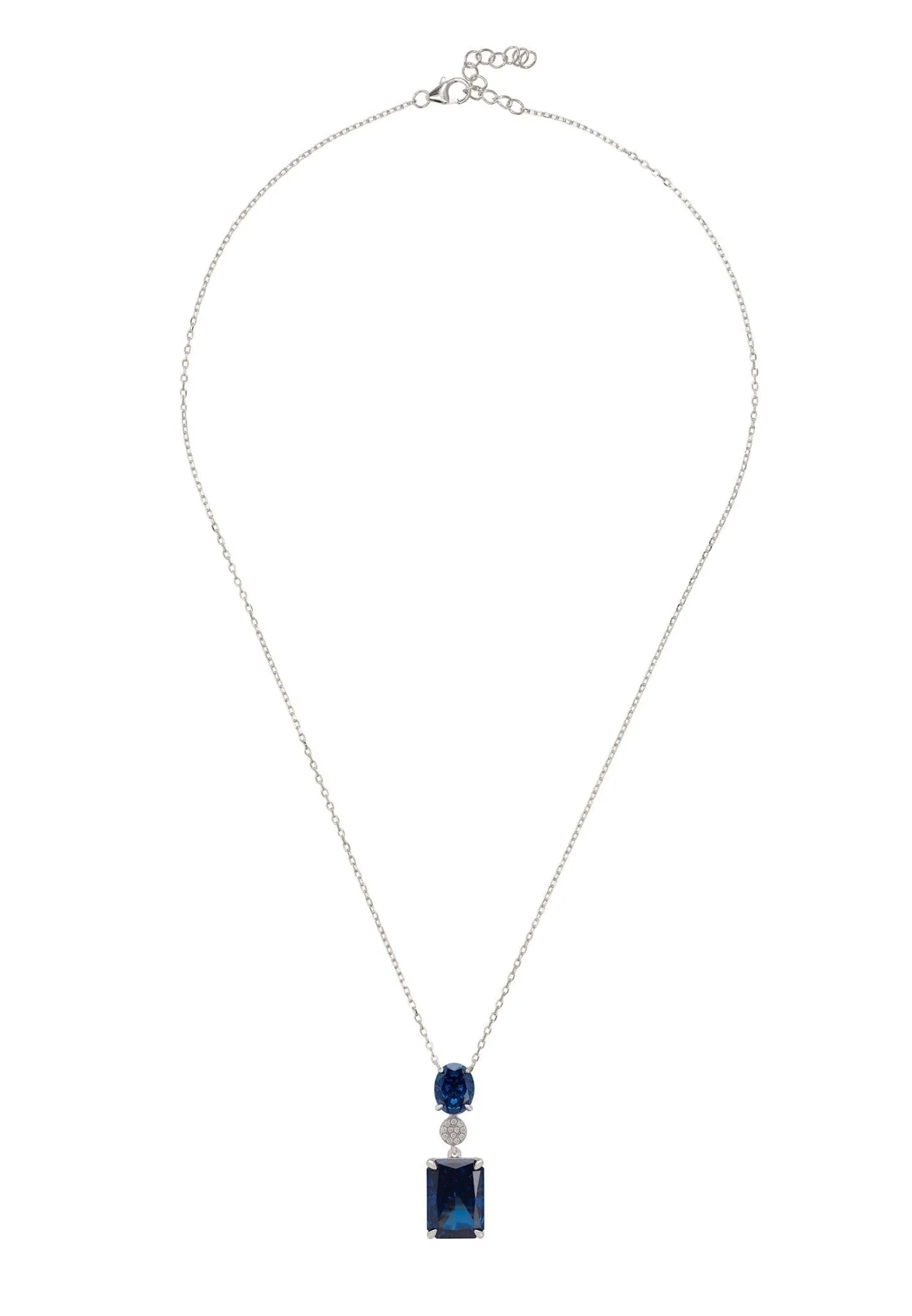 Constance Pendant Necklace Silver Tanzanite