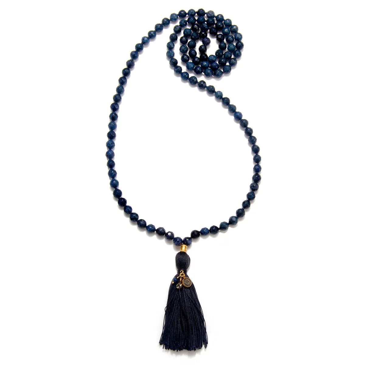 Deep Sky Dumortierite Sun Mala