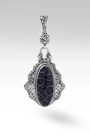 Delight in Him Pendant™ in Black Indonesian Coral