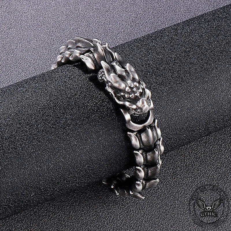 Domineering Dragon Stainless Steel Men's Bracelet