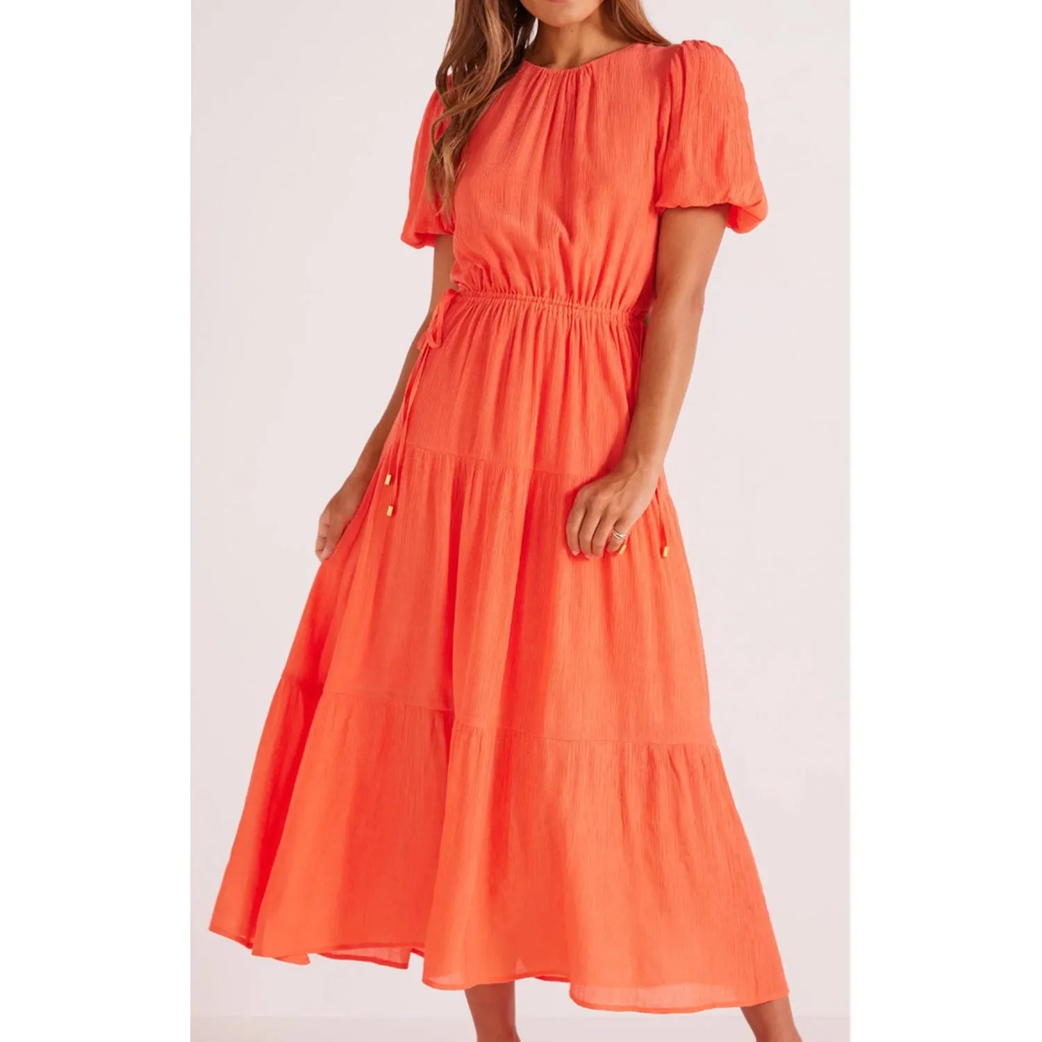 Dress Kelela Cut Out Midi - Coral