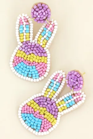 Easter Bunny Earrings Multi Co