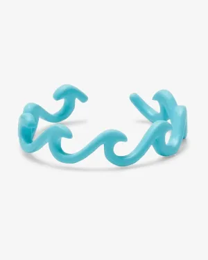 Enamel Delicate Wave Toe Ring in Turquoise