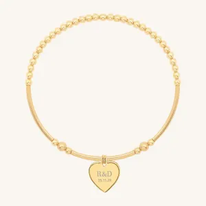 Etch Behold Heart Bracelet