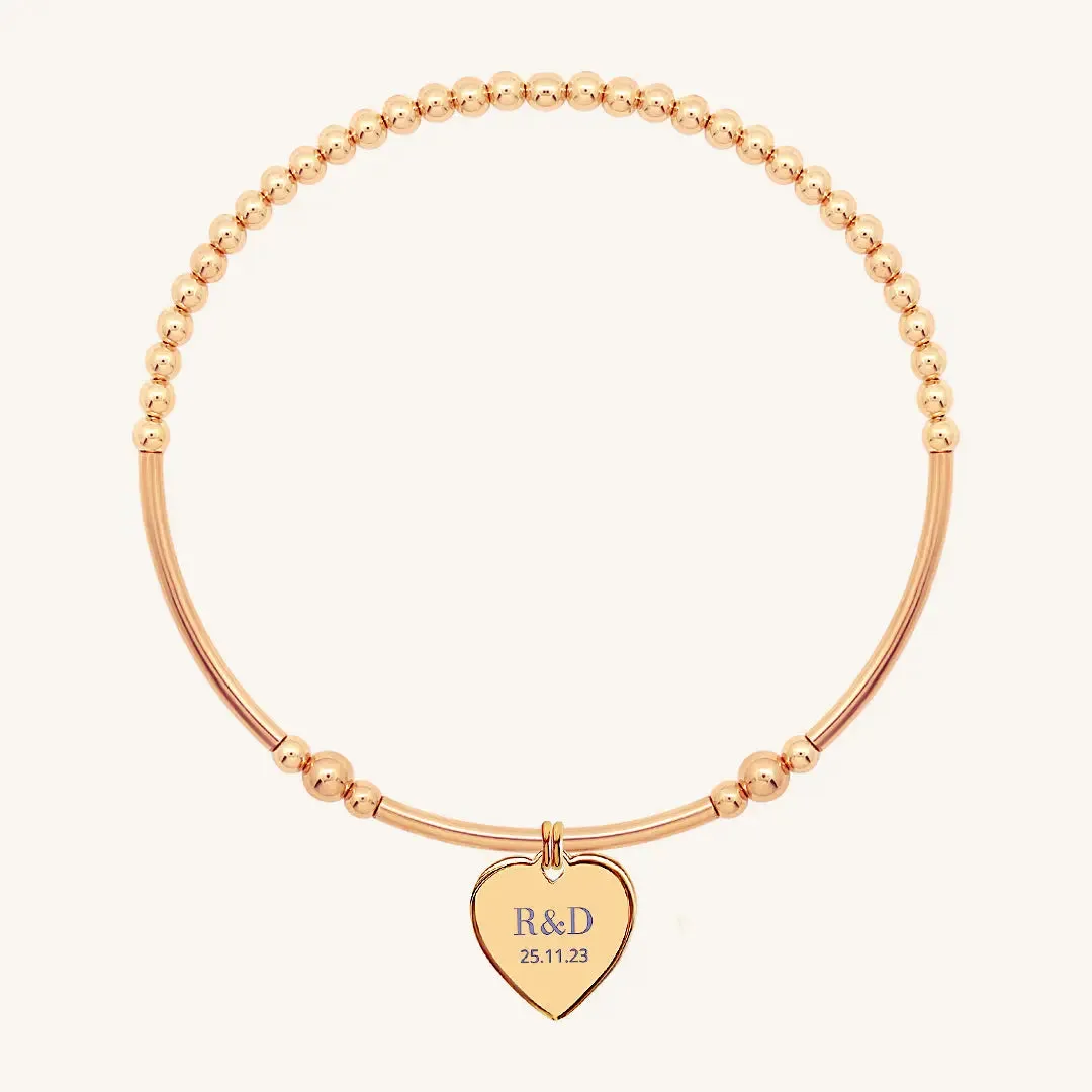 Etch Behold Heart Bracelet