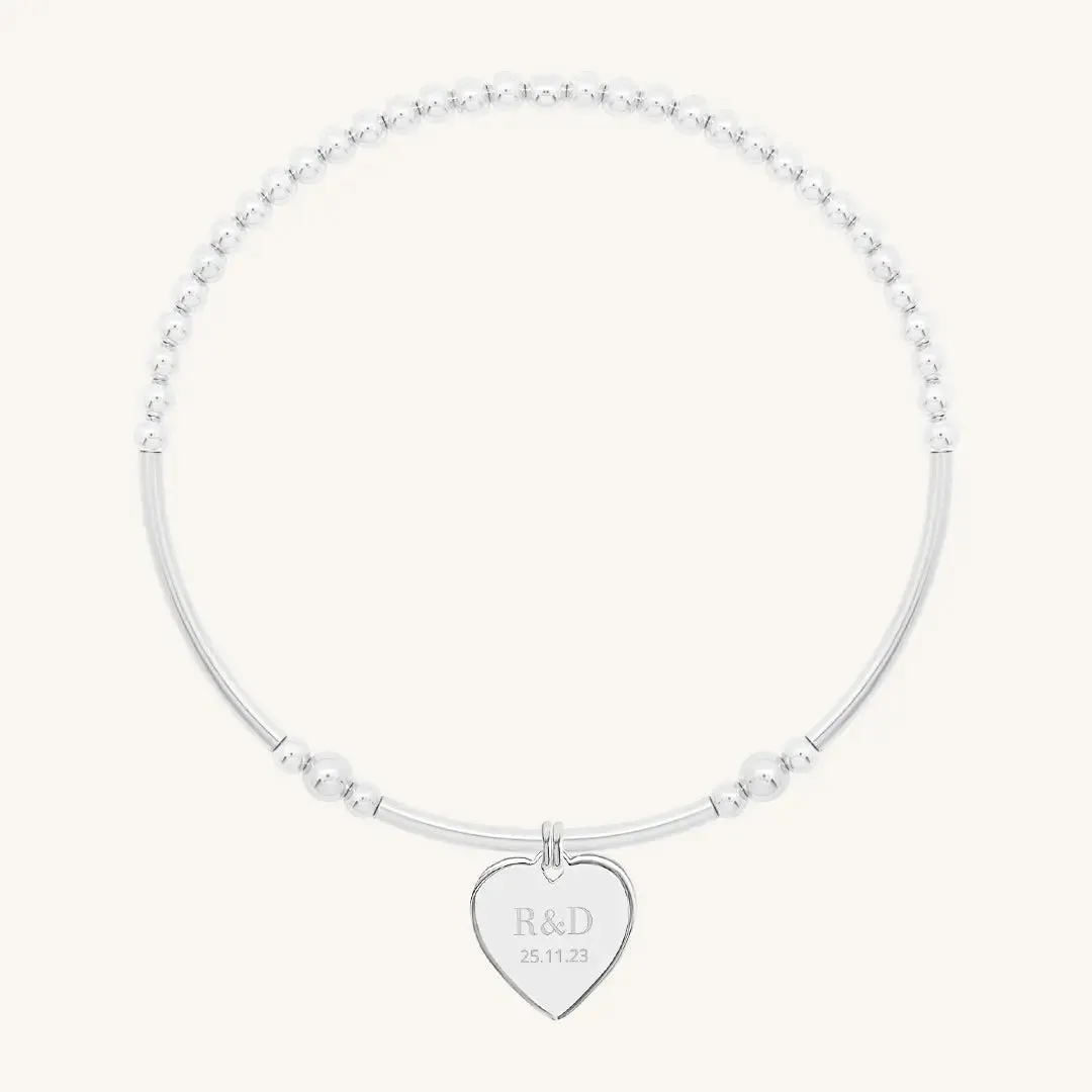 Etch Behold Heart Bracelet