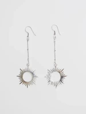 Ethereal Drop Earrings - Silver