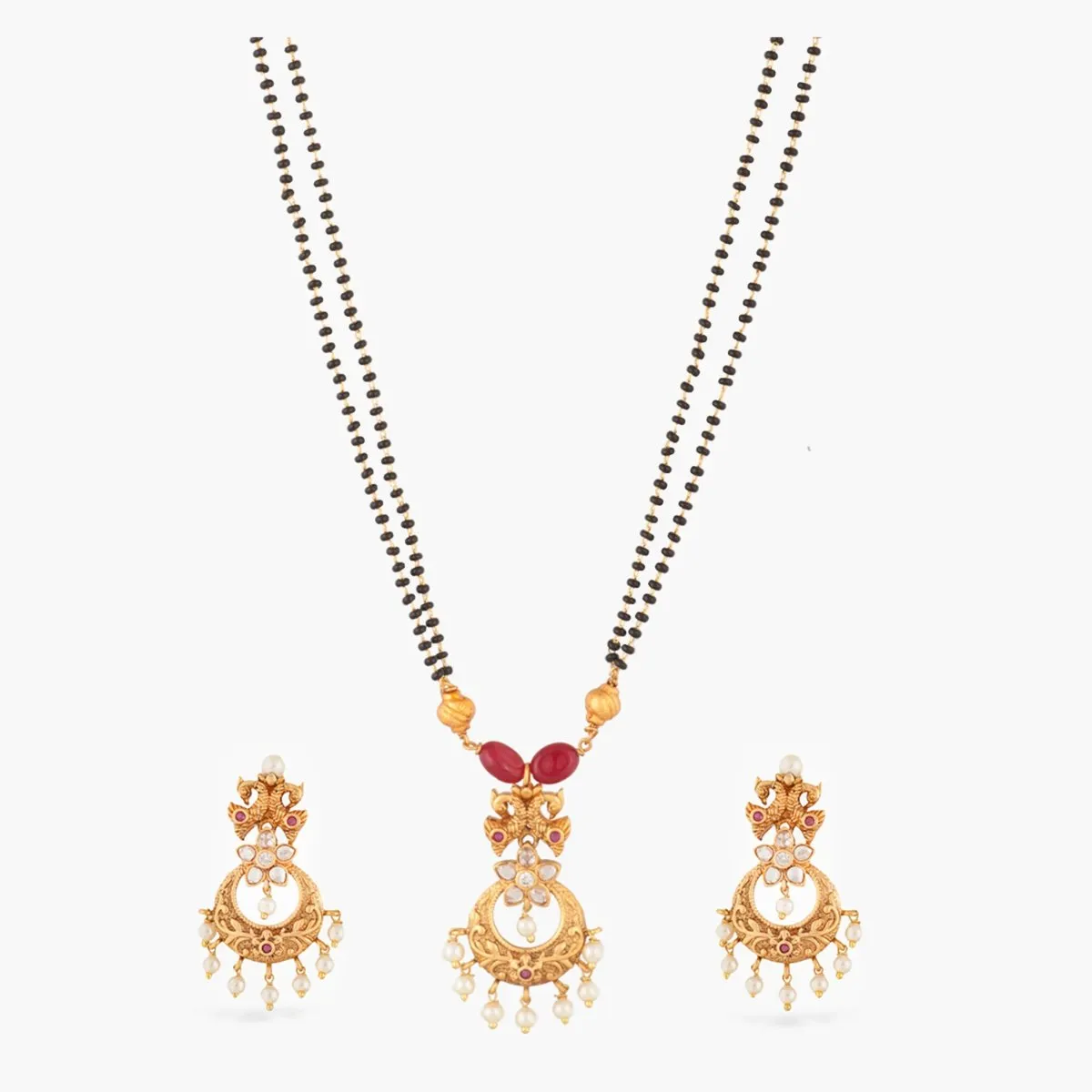 Falgu Antique Mangalsutra Necklace Set